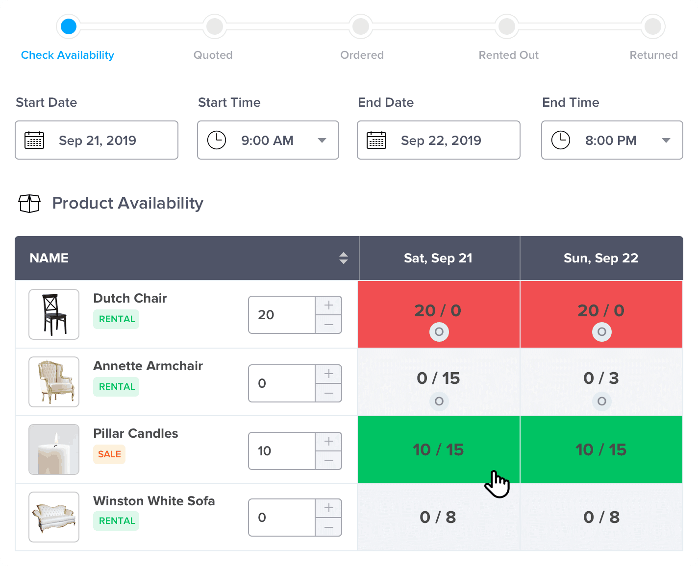 Real-time Inventory tracking